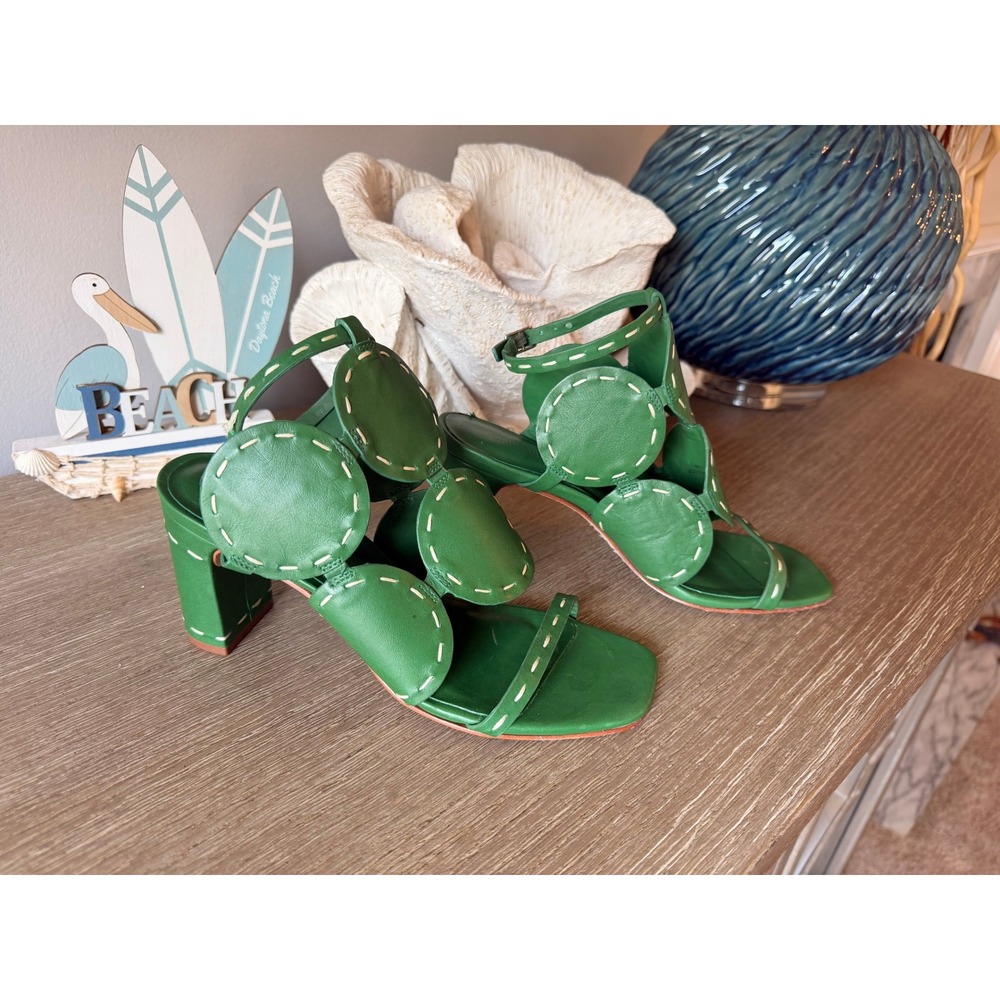 Bernardo New Moon 75 Heeled Sandal Womens Green 6.5